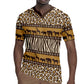 Leopards and Zebra Skins Rugby Jersey Mix African Pattern