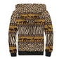 Leopards and Zebra Skins Sherpa Hoodie Mix African Pattern