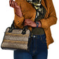 Leopards and Zebra Skins Shoulder Handbag Mix African Pattern