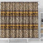 Leopards and Zebra Skins Shower Curtain Mix African Pattern