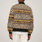 Leopards and Zebra Skins Sleeve Zip Bomber Jacket Mix African Pattern