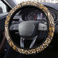 Leopards and Zebra Skins Steering Wheel Cover Mix African Pattern