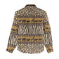 Leopards and Zebra Skins Women Casual Shirt Mix African Pattern