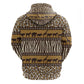 Leopards and Zebra Skins Zip Hoodie Mix African Pattern
