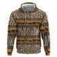 Leopards and Zebra Skins Zip Hoodie Mix African Pattern