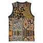 Wild Animal Skins Basketball Jersey African Tribal Pattern - African Pride