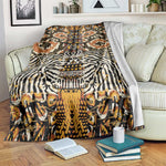 Wild Animal Skins Blanket African Tribal Pattern