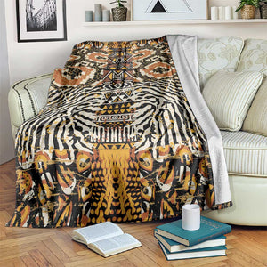 Wild Animal Skins Blanket African Tribal Pattern