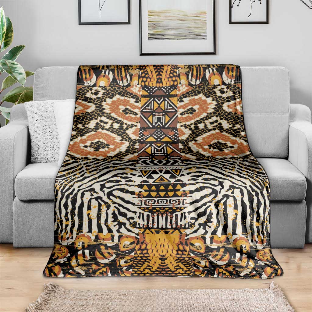 Wild Animal Skins Blanket African Tribal Pattern