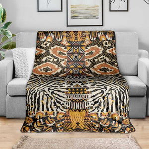 Wild Animal Skins Blanket African Tribal Pattern