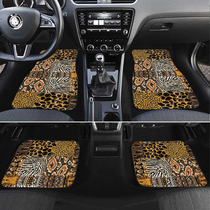 Wild Animal Skins Car Mats African Tribal Pattern