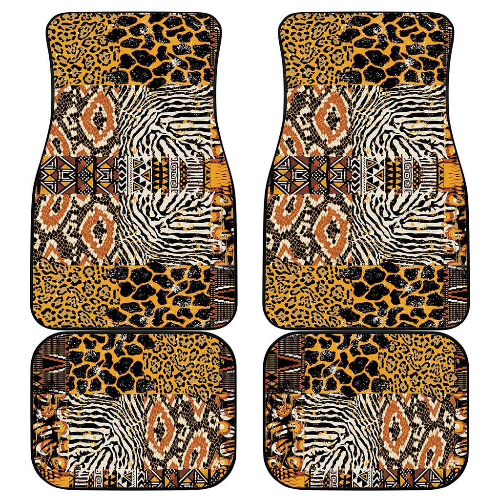 Wild Animal Skins Car Mats African Tribal Pattern