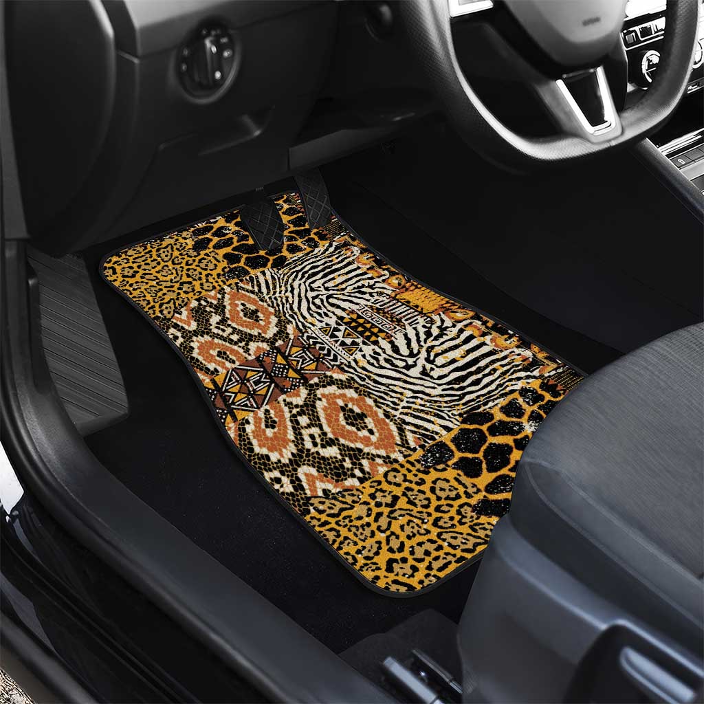 Wild Animal Skins Car Mats African Tribal Pattern