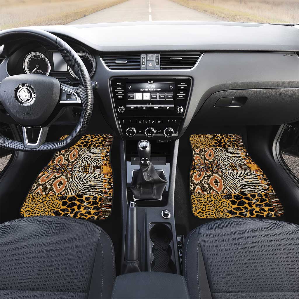 Wild Animal Skins Car Mats African Tribal Pattern