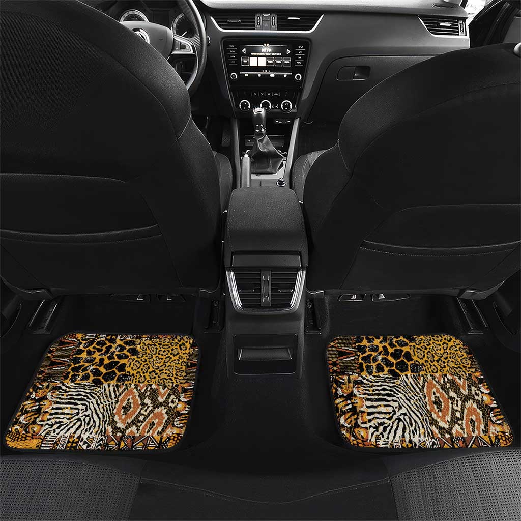 Wild Animal Skins Car Mats African Tribal Pattern