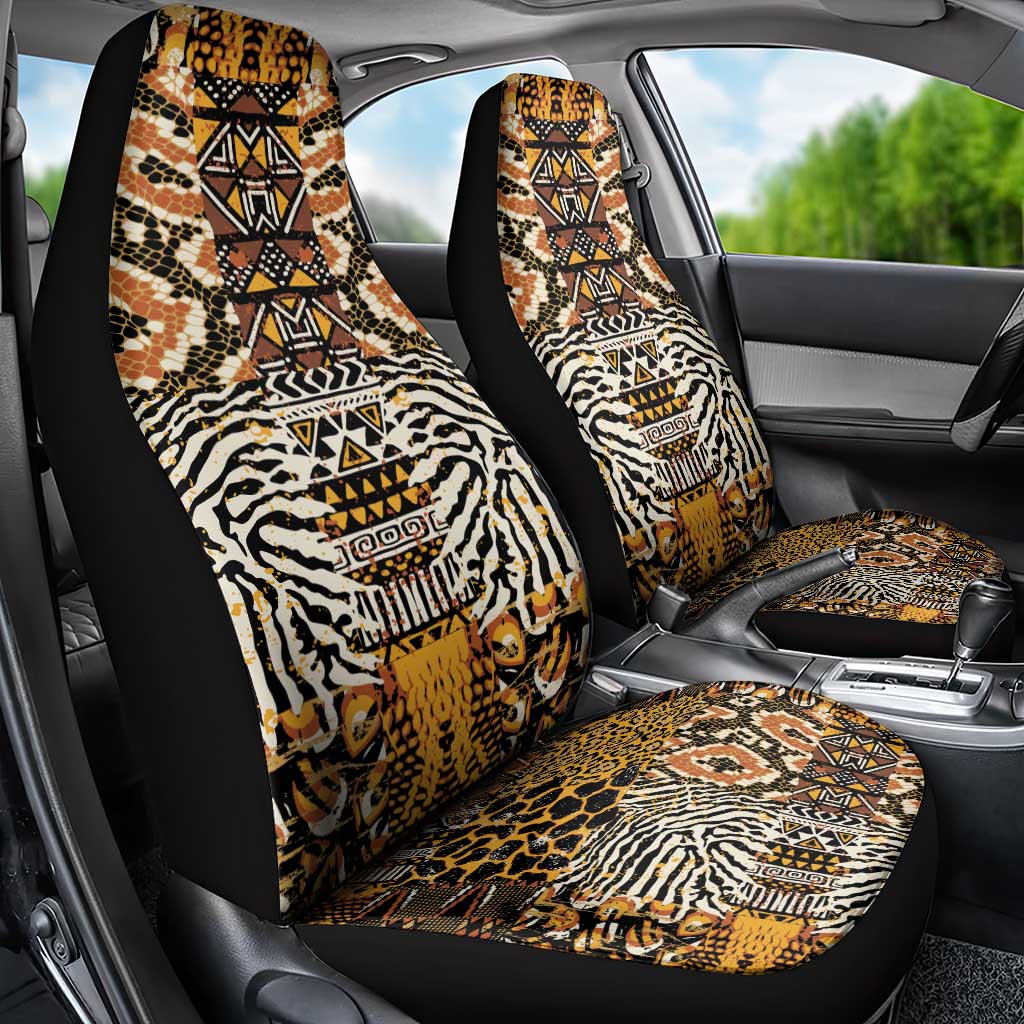 Wild Animal Skins Car Seat Cover African Tribal Pattern
