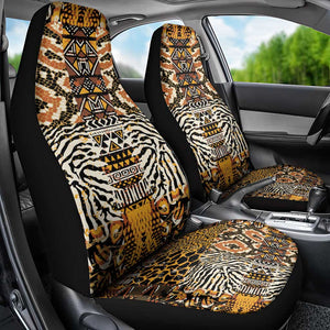 Wild Animal Skins Car Seat Cover African Tribal Pattern