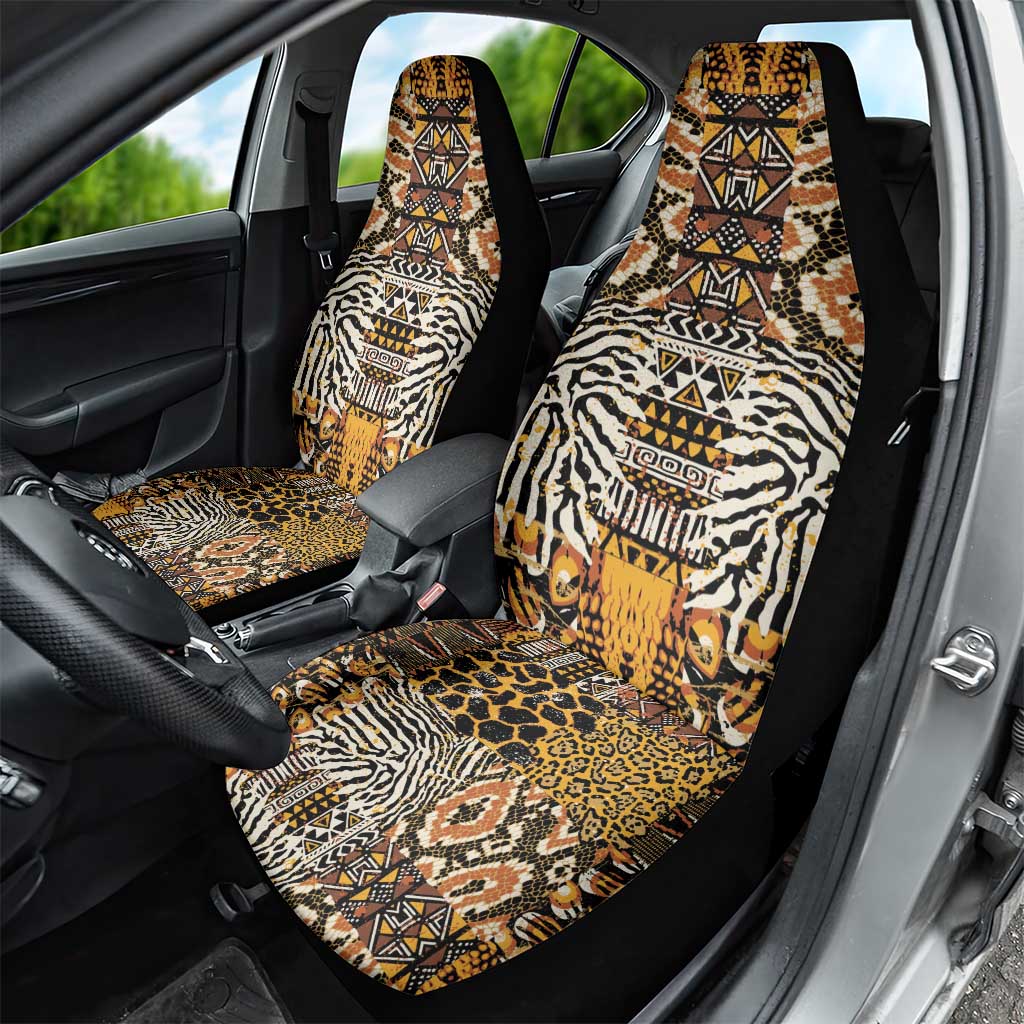 Wild Animal Skins Car Seat Cover African Tribal Pattern