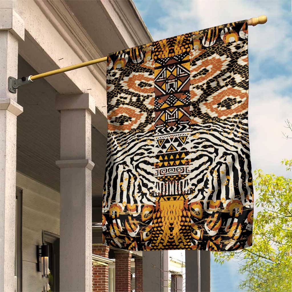 Wild Animal Skins Garden Flag African Tribal Pattern