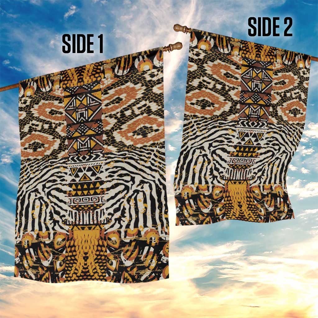 Wild Animal Skins Garden Flag African Tribal Pattern