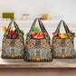 Wild Animal Skins Grocery Bag African Tribal Pattern