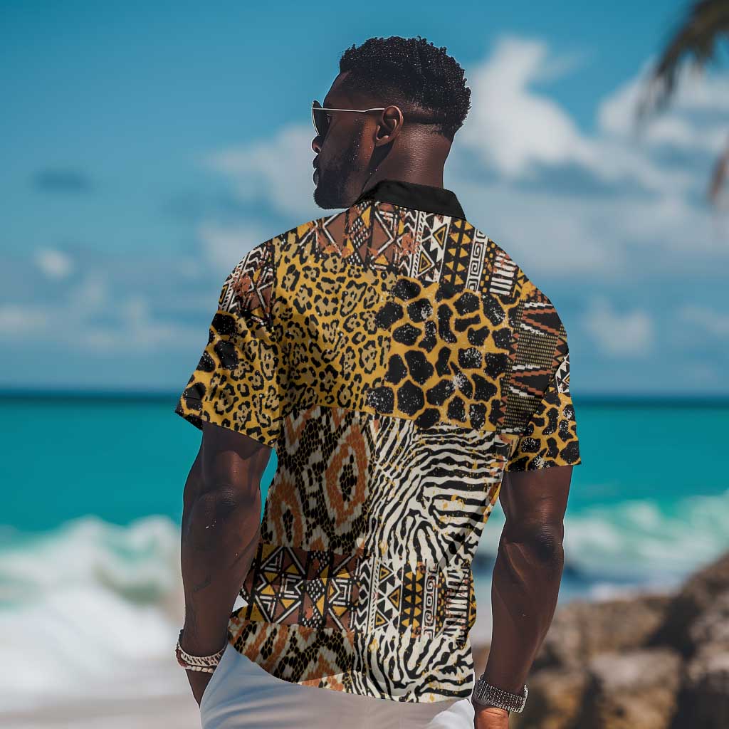 Wild Animal Skins Hawaiian Shirt African Tribal Pattern