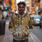 Wild Animal Skins Hoodie African Tribal Pattern