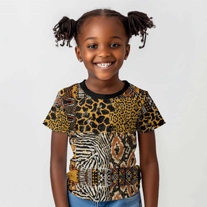 Wild Animal Skins Kid T shirt African Tribal Pattern