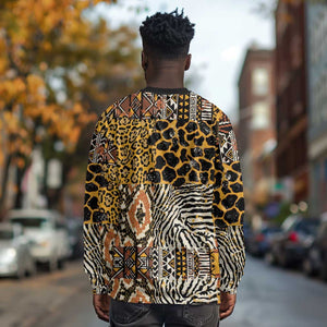 Wild Animal Skins Long Sleeve Shirt African Tribal Pattern