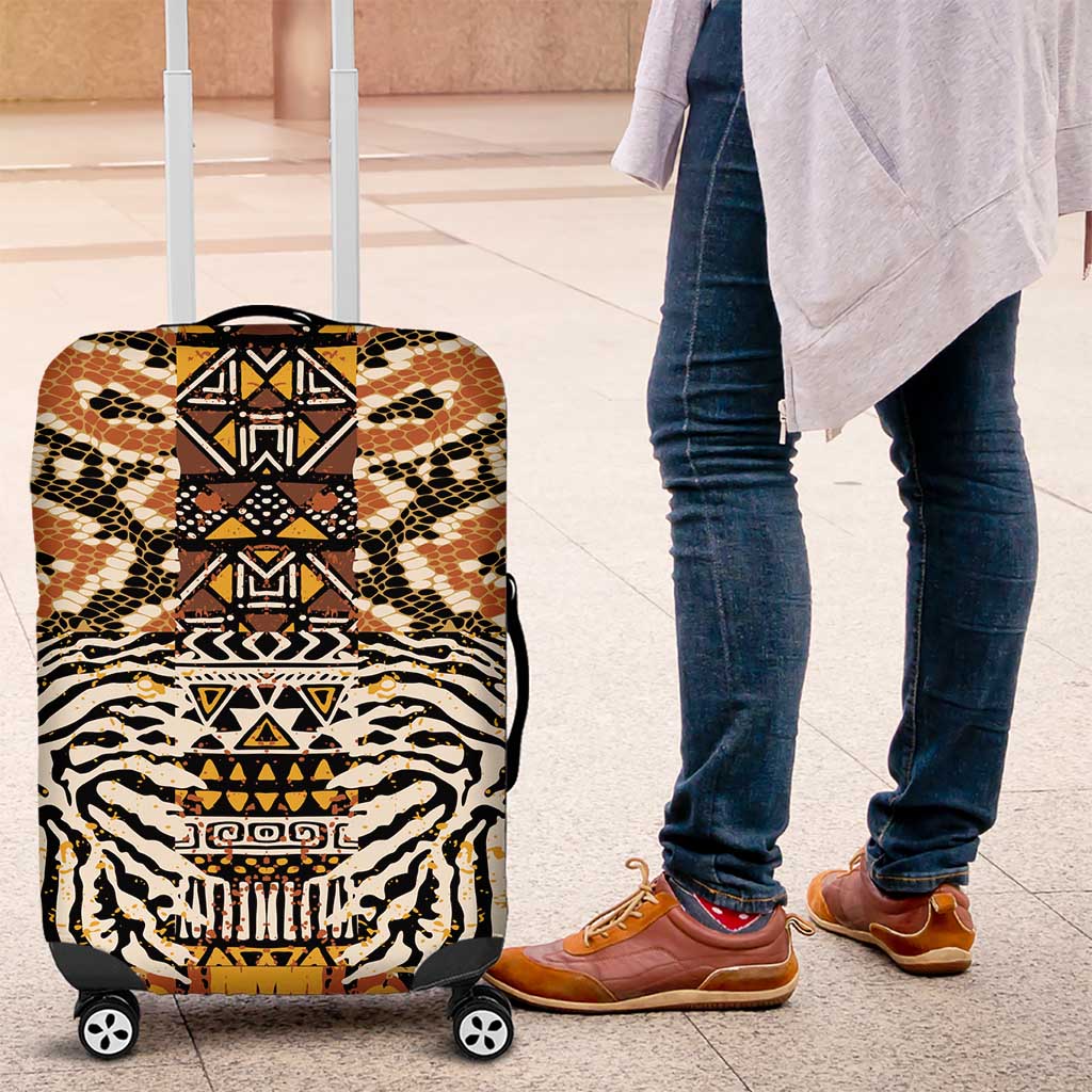 Wild Animal Skins Luggage Cover African Tribal Pattern