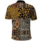 Wild Animal Skins Polo Shirt African Tribal Pattern