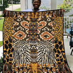 Wild Animal Skins Quilt African Tribal Pattern