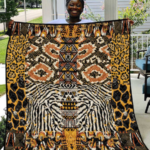 Wild Animal Skins Quilt African Tribal Pattern