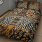 Wild Animal Skins Quilt Bed Set African Tribal Pattern