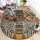Wild Animal Skins Round Carpet African Tribal Pattern