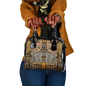 Wild Animal Skins Shoulder Handbag African Tribal Pattern