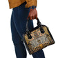Wild Animal Skins Shoulder Handbag African Tribal Pattern