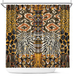 Wild Animal Skins Shower Curtain African Tribal Pattern