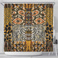 Wild Animal Skins Shower Curtain African Tribal Pattern