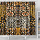 Wild Animal Skins Shower Curtain African Tribal Pattern
