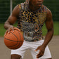 Wild Animal Skins Sleeveless Hoodie African Tribal Pattern - African Pride
