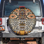 Wild Animal Skins Spare Tire Cover African Tribal Pattern
