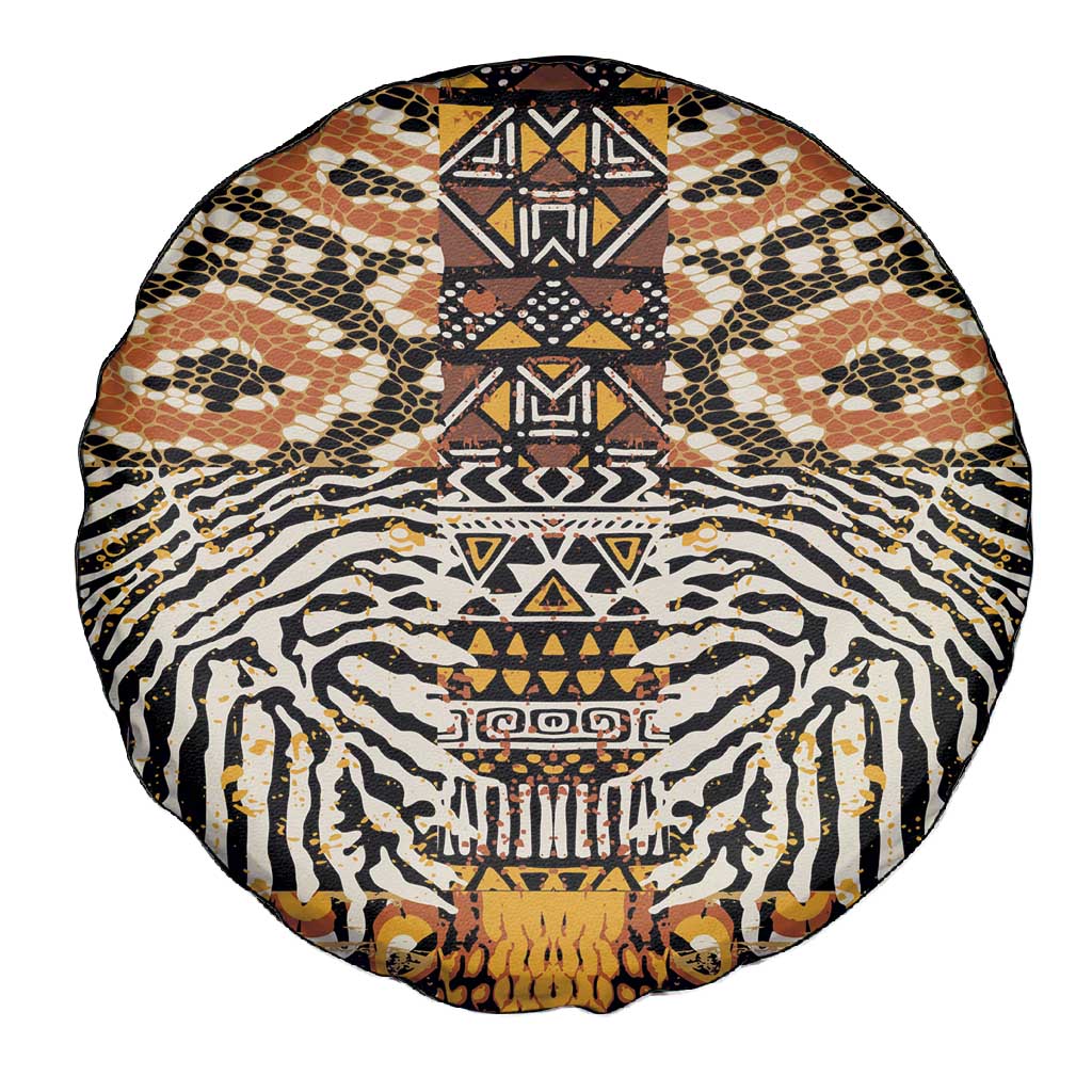 Wild Animal Skins Spare Tire Cover African Tribal Pattern