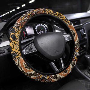 Wild Animal Skins Steering Wheel Cover African Tribal Pattern