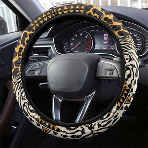 Wild Animal Skins Steering Wheel Cover African Tribal Pattern