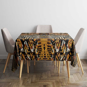 Wild Animal Skins Tablecloth African Tribal Pattern