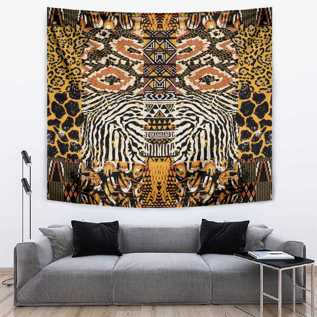 Wild Animal Skins Tapestry African Tribal Pattern