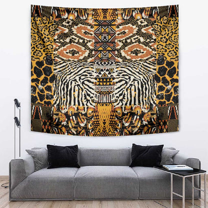 Wild Animal Skins Tapestry African Tribal Pattern