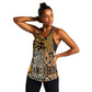 Wild Animal Skins Women Racerback Tank African Tribal Pattern