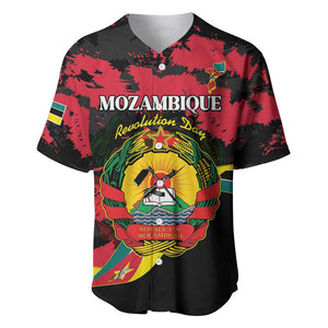 Personalized FRELIMO Mozambique Baseball Jersey Happy Revolution Day - African Pride